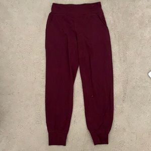 Maroon Lulu lemon align joggers